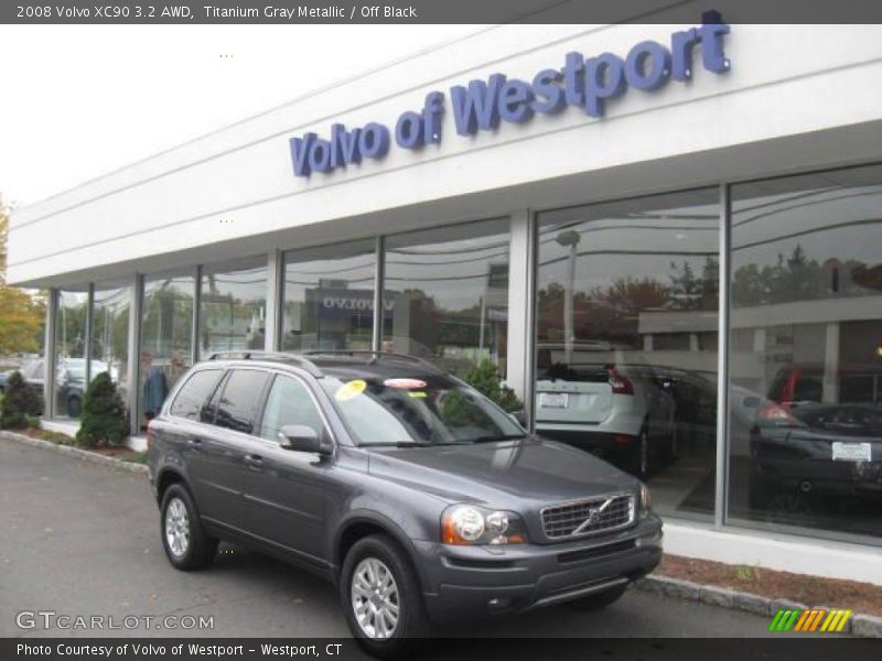 Titanium Gray Metallic / Off Black 2008 Volvo XC90 3.2 AWD