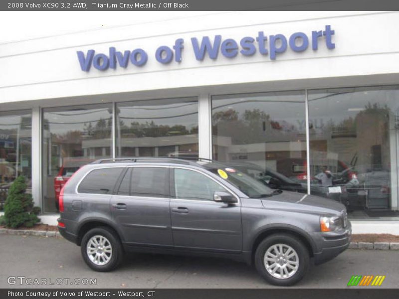 Titanium Gray Metallic / Off Black 2008 Volvo XC90 3.2 AWD