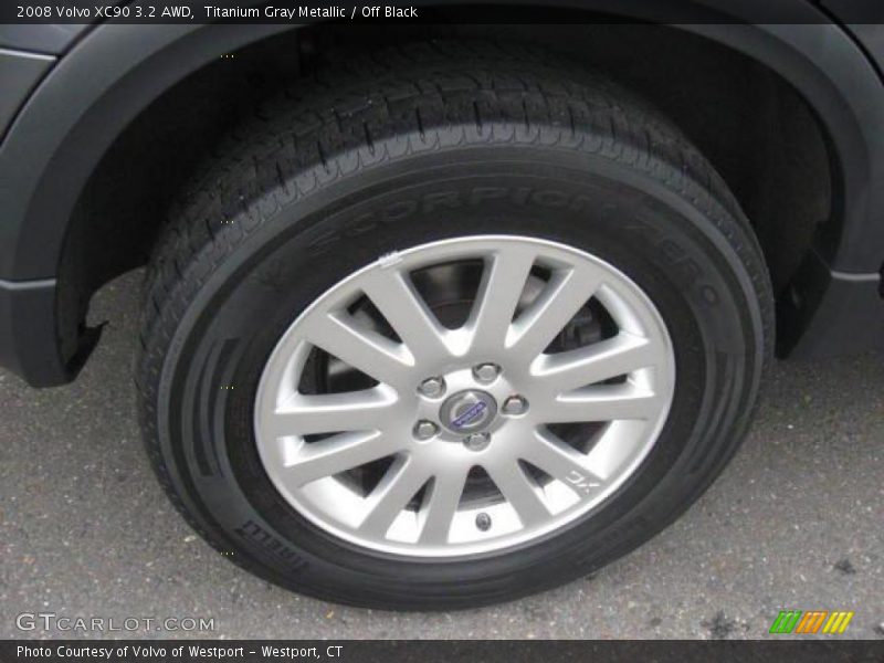 Titanium Gray Metallic / Off Black 2008 Volvo XC90 3.2 AWD