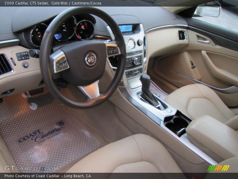 Gold Mist / Cashmere/Cocoa 2009 Cadillac CTS Sedan