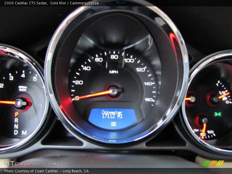 Gold Mist / Cashmere/Cocoa 2009 Cadillac CTS Sedan