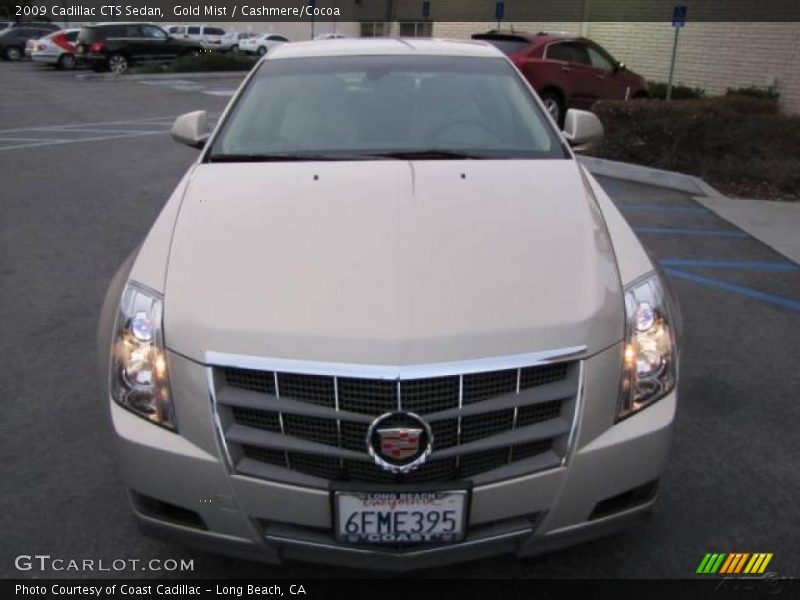 Gold Mist / Cashmere/Cocoa 2009 Cadillac CTS Sedan