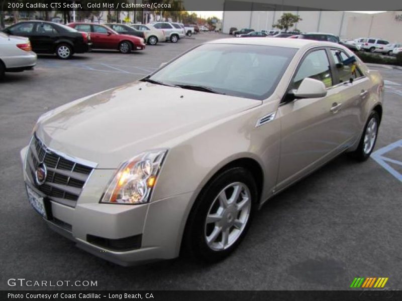 Gold Mist / Cashmere/Cocoa 2009 Cadillac CTS Sedan