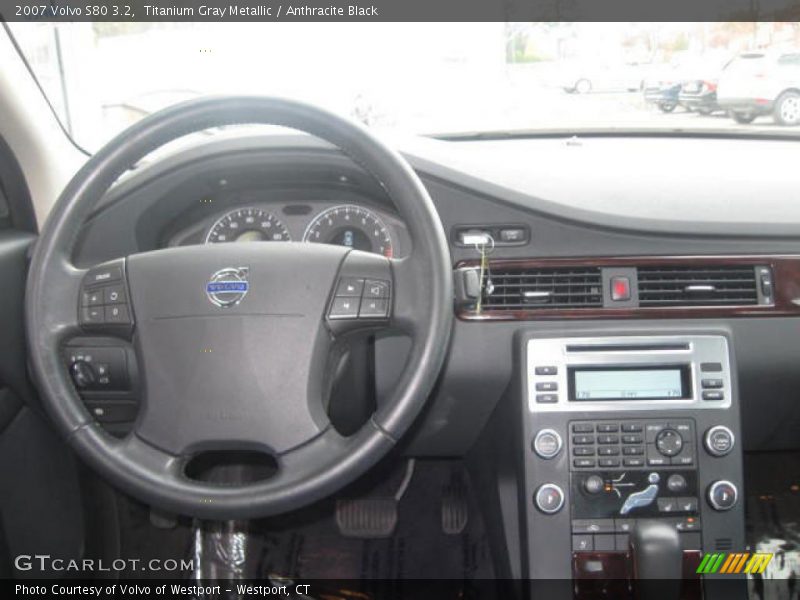 Titanium Gray Metallic / Anthracite Black 2007 Volvo S80 3.2