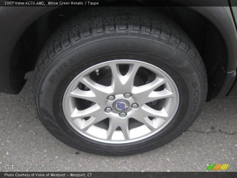Willow Green Metallic / Taupe 2007 Volvo XC70 AWD