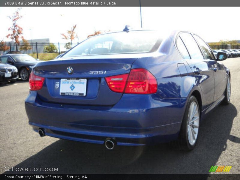 Montego Blue Metallic / Beige 2009 BMW 3 Series 335xi Sedan