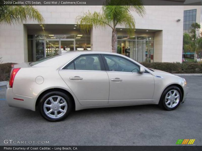 Gold Mist / Cashmere/Cocoa 2009 Cadillac CTS Sedan