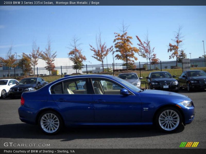 Montego Blue Metallic / Beige 2009 BMW 3 Series 335xi Sedan
