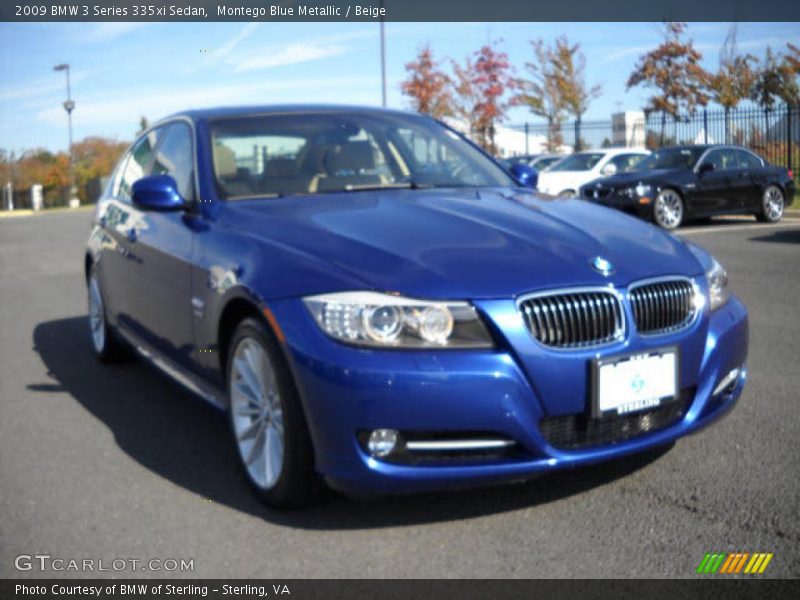 Montego Blue Metallic / Beige 2009 BMW 3 Series 335xi Sedan