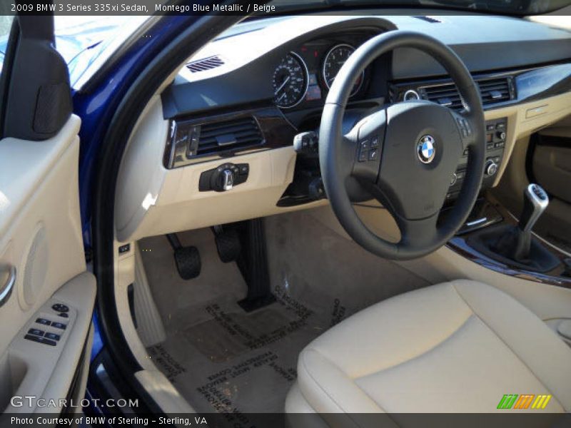 Montego Blue Metallic / Beige 2009 BMW 3 Series 335xi Sedan