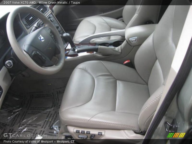 Willow Green Metallic / Taupe 2007 Volvo XC70 AWD