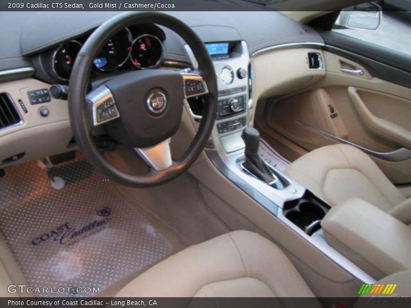 Gold Mist / Cashmere/Cocoa 2009 Cadillac CTS Sedan