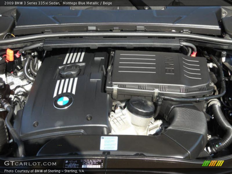 Montego Blue Metallic / Beige 2009 BMW 3 Series 335xi Sedan
