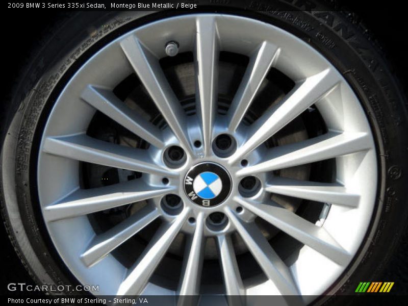 Montego Blue Metallic / Beige 2009 BMW 3 Series 335xi Sedan