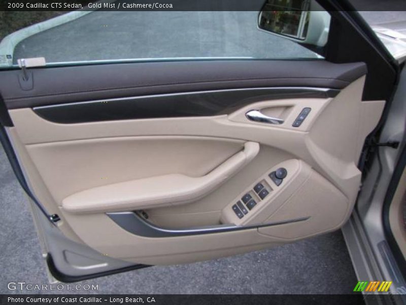 Gold Mist / Cashmere/Cocoa 2009 Cadillac CTS Sedan