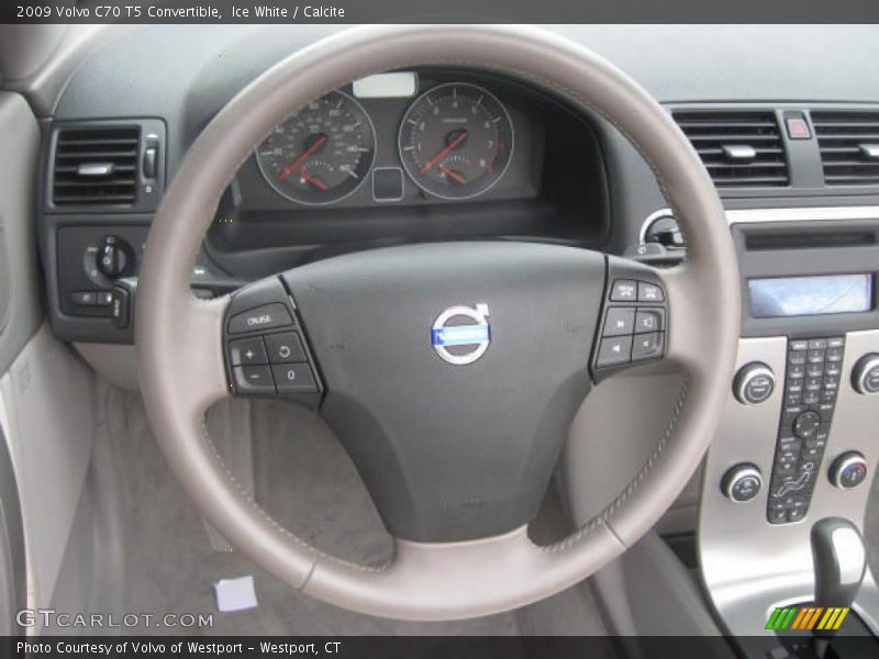 Ice White / Calcite 2009 Volvo C70 T5 Convertible