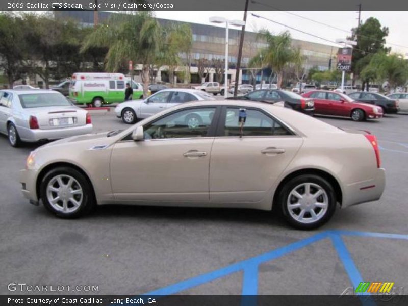 Gold Mist / Cashmere/Cocoa 2009 Cadillac CTS Sedan