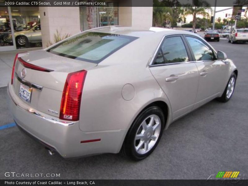 Gold Mist / Cashmere/Cocoa 2009 Cadillac CTS Sedan
