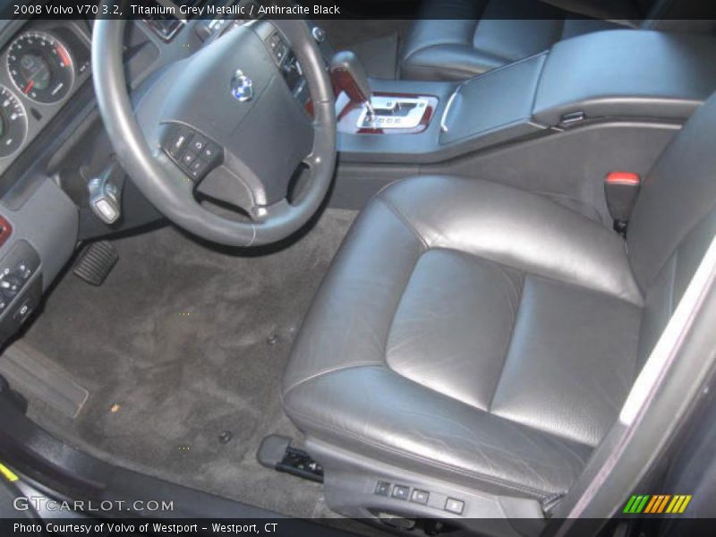 Titanium Grey Metallic / Anthracite Black 2008 Volvo V70 3.2