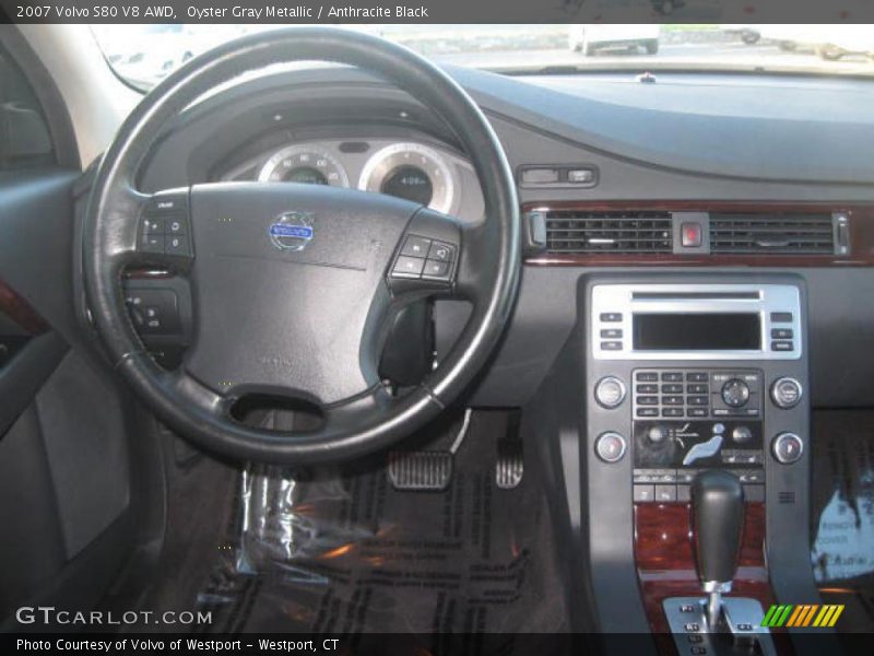 Oyster Gray Metallic / Anthracite Black 2007 Volvo S80 V8 AWD