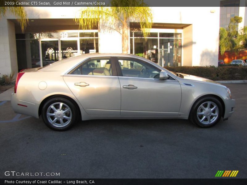 Gold Mist / Cashmere/Cocoa 2009 Cadillac CTS Sedan