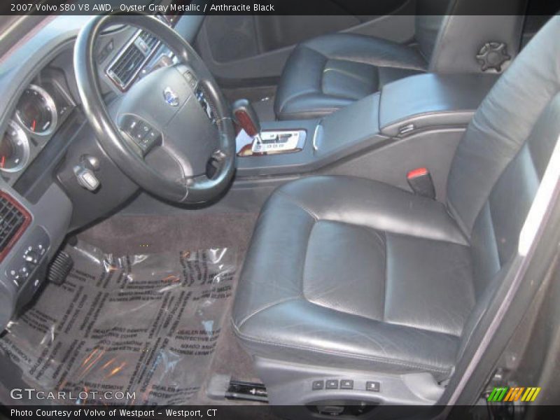 Oyster Gray Metallic / Anthracite Black 2007 Volvo S80 V8 AWD