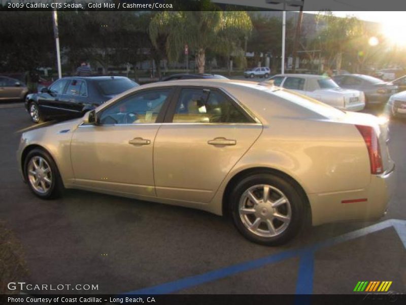 Gold Mist / Cashmere/Cocoa 2009 Cadillac CTS Sedan