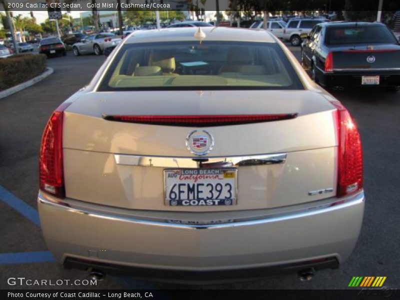 Gold Mist / Cashmere/Cocoa 2009 Cadillac CTS Sedan