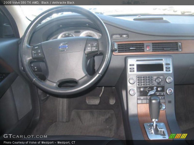 Black / Anthracite Black 2008 Volvo S80 T6 AWD