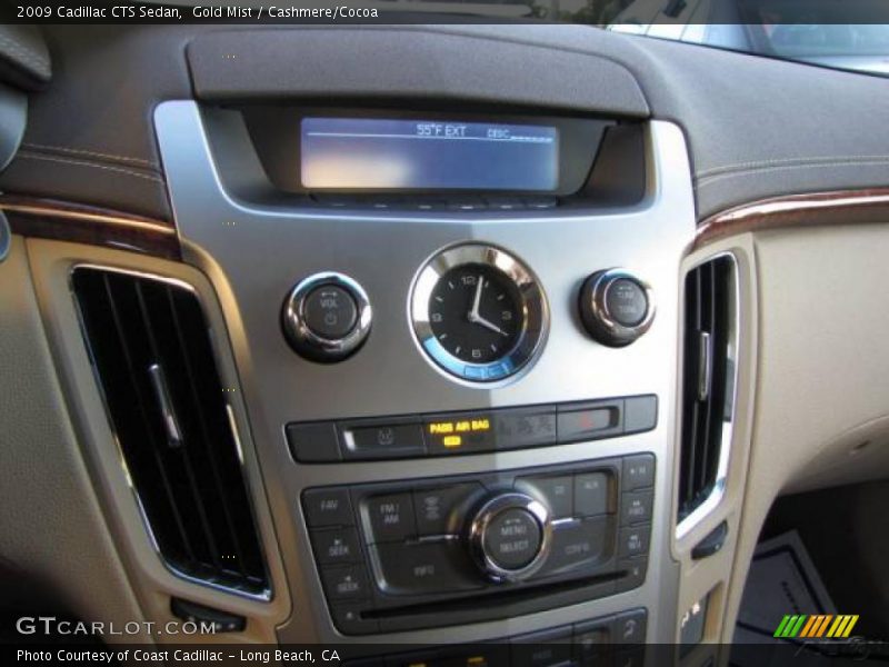 Gold Mist / Cashmere/Cocoa 2009 Cadillac CTS Sedan