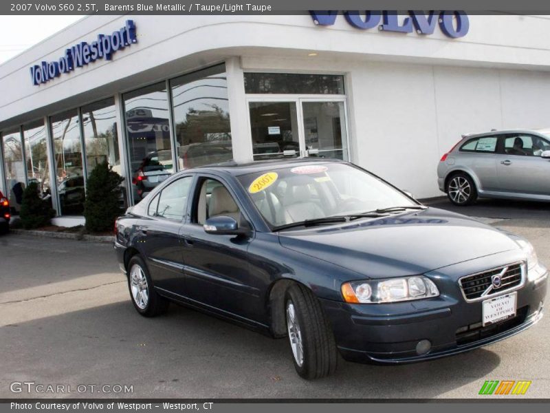 Barents Blue Metallic / Taupe/Light Taupe 2007 Volvo S60 2.5T