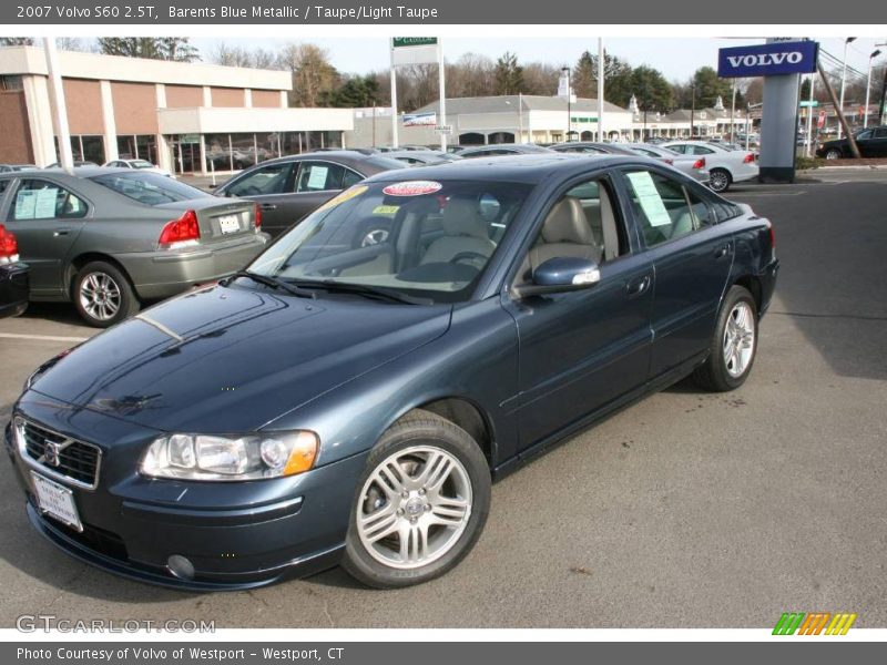 Barents Blue Metallic / Taupe/Light Taupe 2007 Volvo S60 2.5T