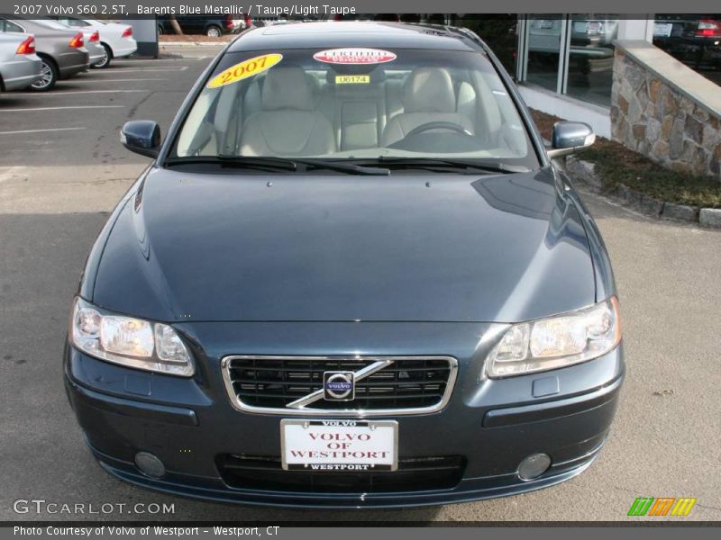 Barents Blue Metallic / Taupe/Light Taupe 2007 Volvo S60 2.5T