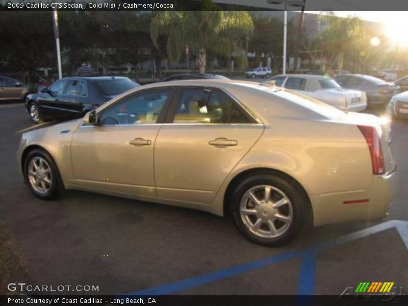 Gold Mist / Cashmere/Cocoa 2009 Cadillac CTS Sedan