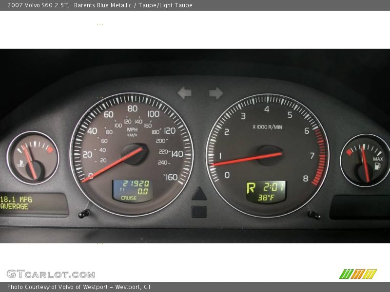 Barents Blue Metallic / Taupe/Light Taupe 2007 Volvo S60 2.5T