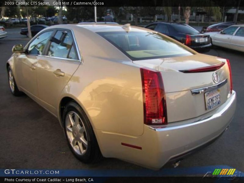 Gold Mist / Cashmere/Cocoa 2009 Cadillac CTS Sedan