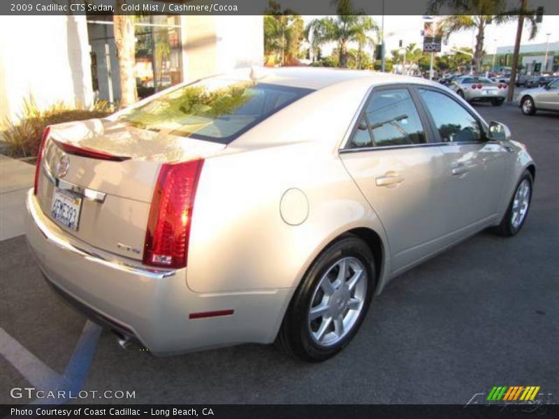 Gold Mist / Cashmere/Cocoa 2009 Cadillac CTS Sedan