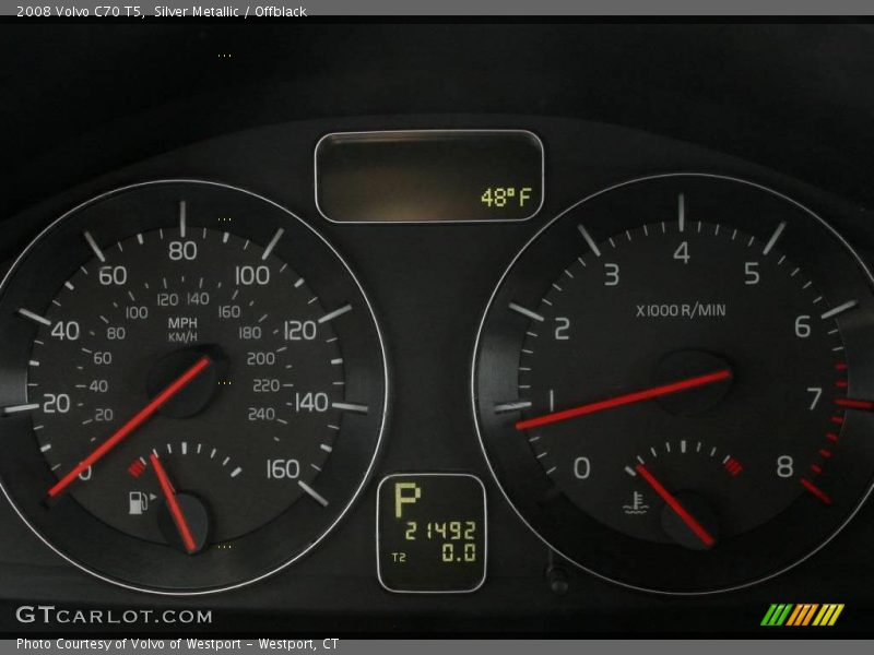 Silver Metallic / Offblack 2008 Volvo C70 T5