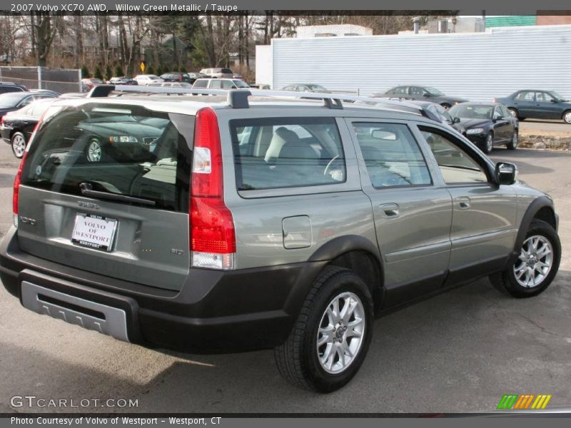 Willow Green Metallic / Taupe 2007 Volvo XC70 AWD