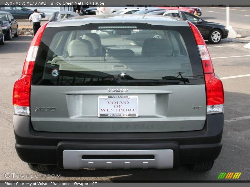 Willow Green Metallic / Taupe 2007 Volvo XC70 AWD