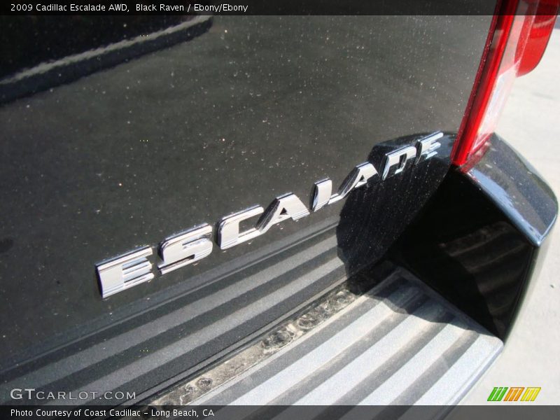 Black Raven / Ebony/Ebony 2009 Cadillac Escalade AWD