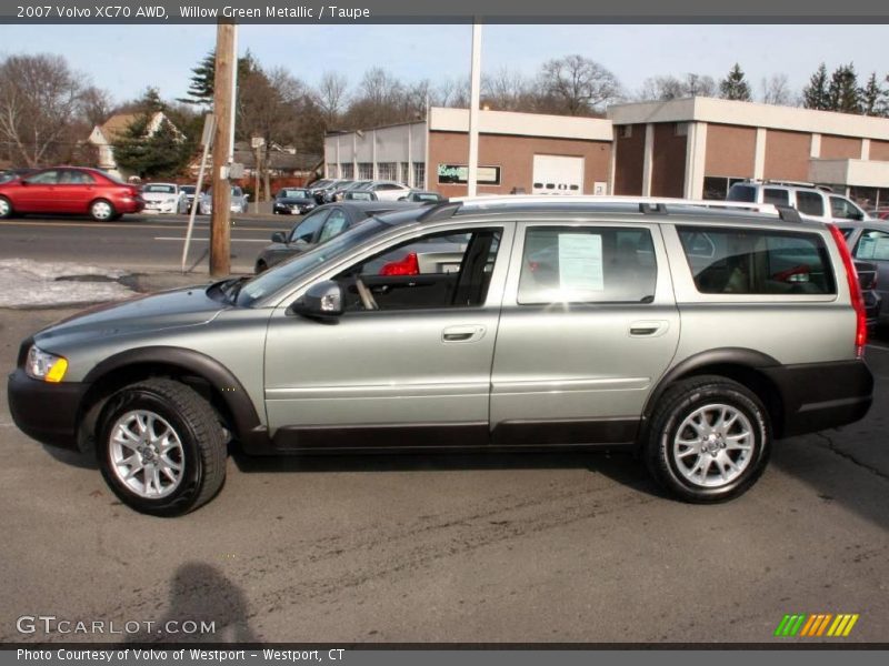 Willow Green Metallic / Taupe 2007 Volvo XC70 AWD