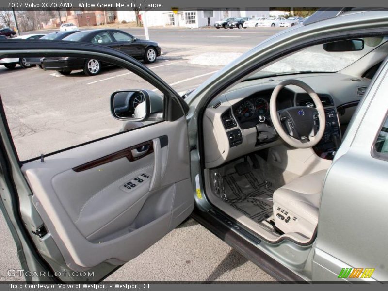 Willow Green Metallic / Taupe 2007 Volvo XC70 AWD