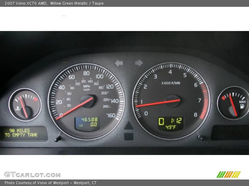 Willow Green Metallic / Taupe 2007 Volvo XC70 AWD
