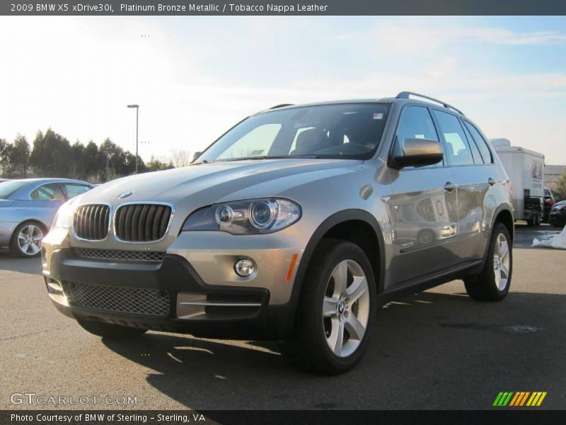 Platinum Bronze Metallic / Tobacco Nappa Leather 2009 BMW X5 xDrive30i