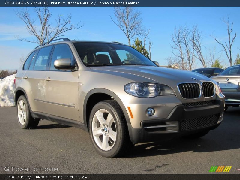 Platinum Bronze Metallic / Tobacco Nappa Leather 2009 BMW X5 xDrive30i