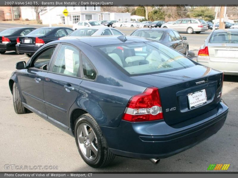 Barents Blue Metallic / Dark Beige/Quartz 2007 Volvo S40 T5