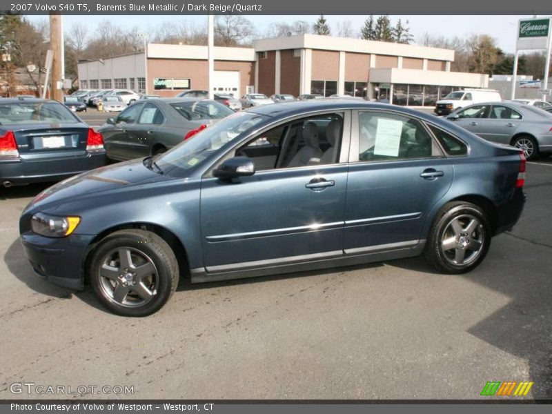 Barents Blue Metallic / Dark Beige/Quartz 2007 Volvo S40 T5