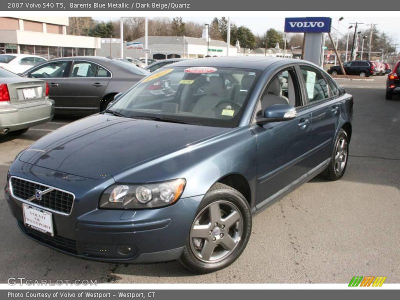 Barents Blue Metallic / Dark Beige/Quartz 2007 Volvo S40 T5