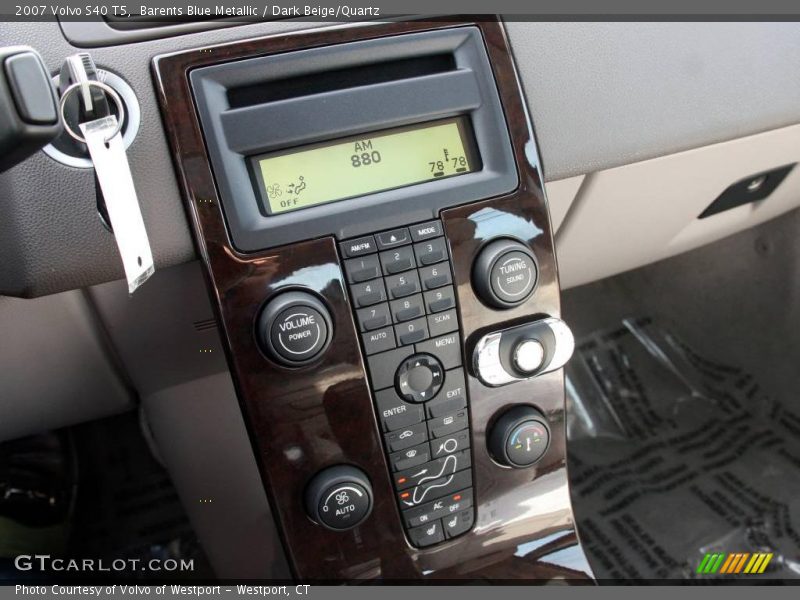 Barents Blue Metallic / Dark Beige/Quartz 2007 Volvo S40 T5